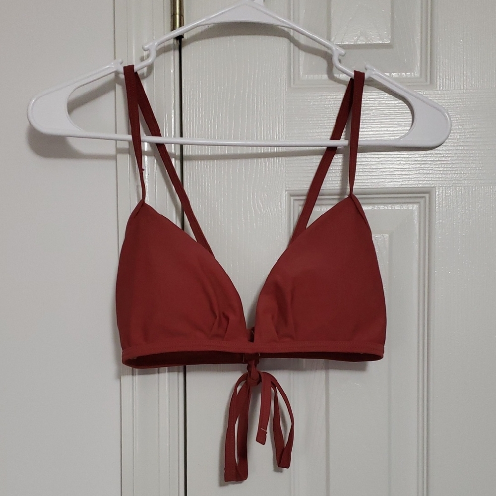 Shein Deep V Triangle Bikini Top